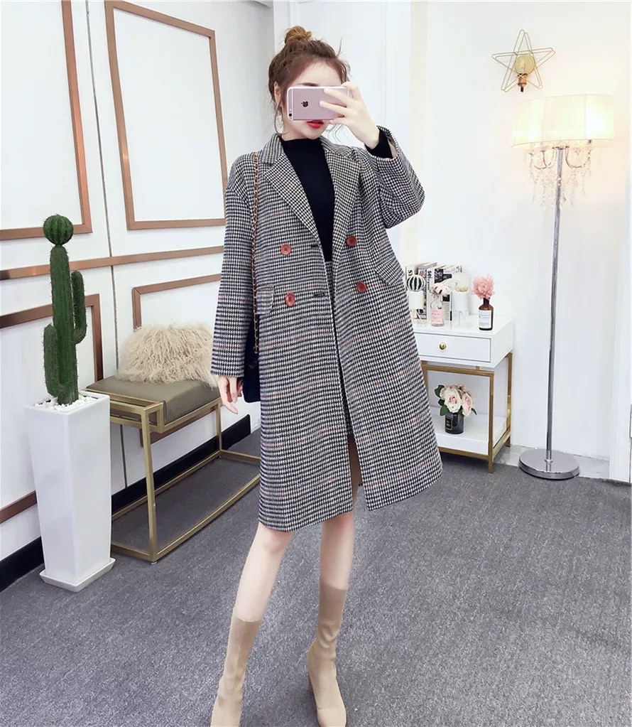 เสื้อโค้ทกันหนาวสไตล์สาวเกาหลี