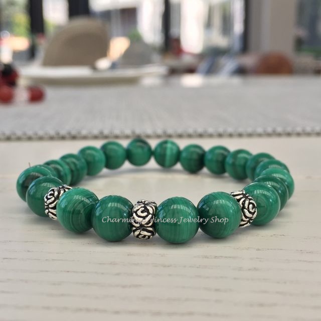Malachite มาลาไคท์ 8 มม เด่นเรื่องการเจรจาต่อรอง ธุรกิจประสบความสำเร็จ