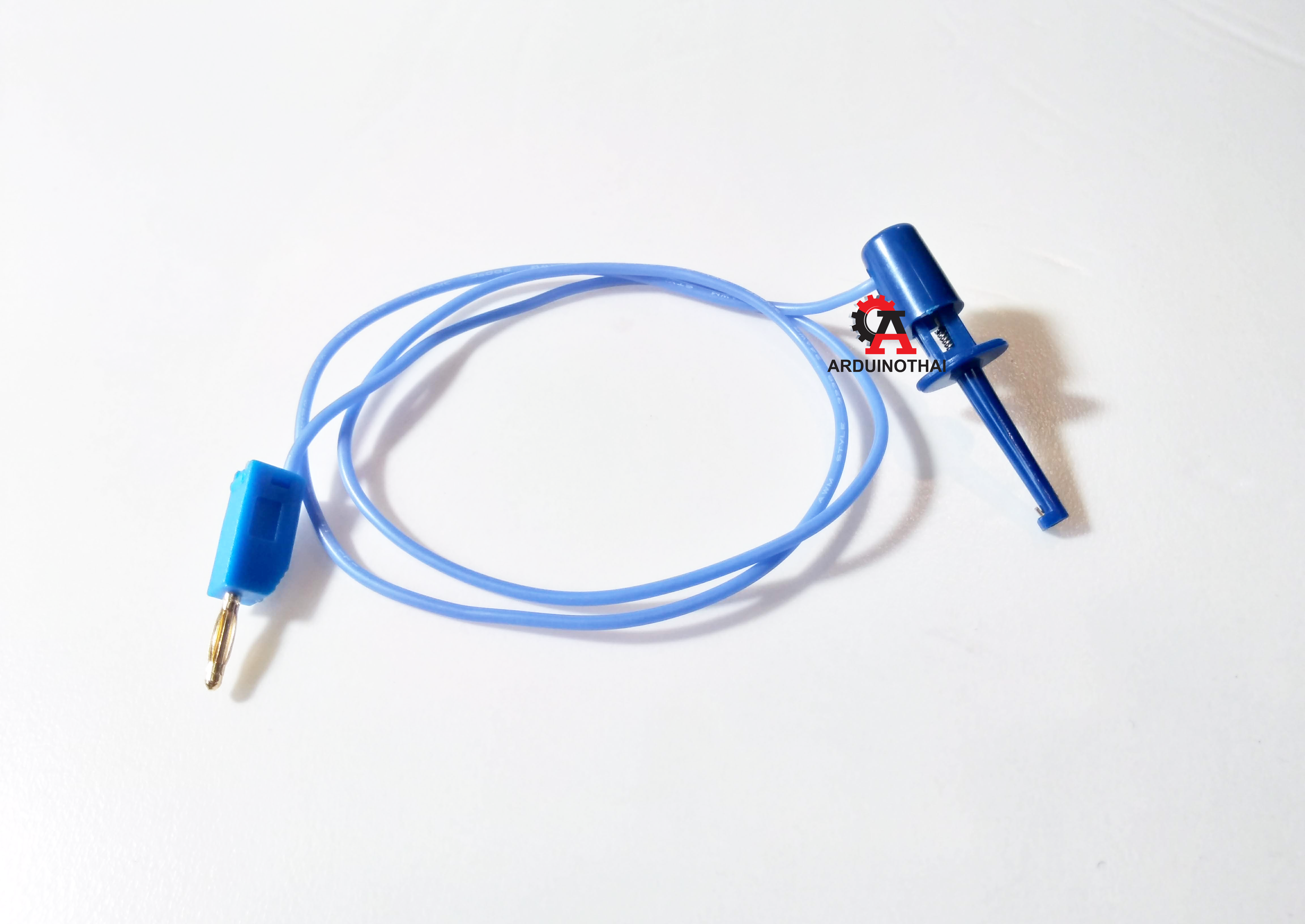 Banana to Clip Jack ขนาด 2mm ยาว 50cm สำหรับบอร์ด KidBright