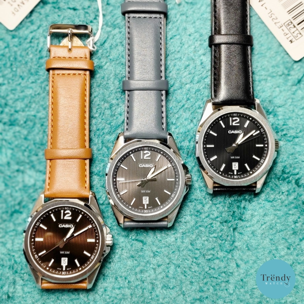นาฬิกาข้อมือ Casio Standard Men รุ่น MTP-E725D / MTP-E725L / MTP-E725D-1 / MTP-E725L-1 /MTP-E720L-5 ของแท้ รับประกัน 1 ปี