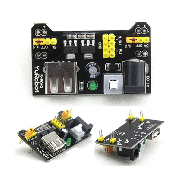 Breadboard Power Supply บอร์ดสำหรับจ่ายไฟเลี้ยงให้บอร์ดทดลอง สต็อกไทยส่งไว