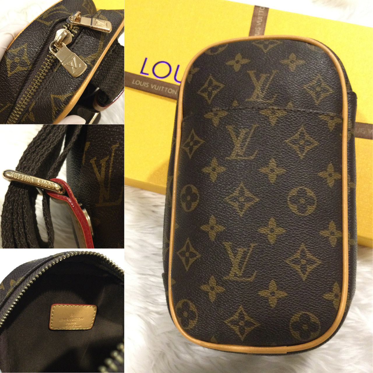 กระเป๋าคาดอก กระเป๋าลายหลุยส์