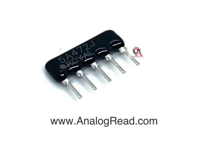Resistor Network Array (4.7K) 5PIN จำนวน 1ตัว