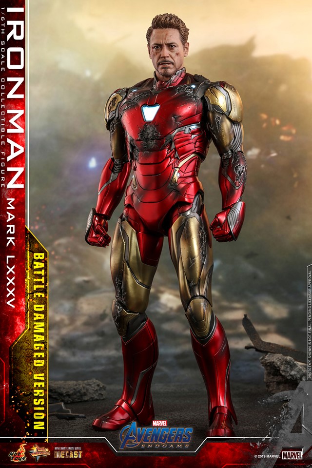 Hot Toys MMS543D33 Avengers: Endgame 1/6 Iron Man Mark LXXXV (Battle Damaged Version)