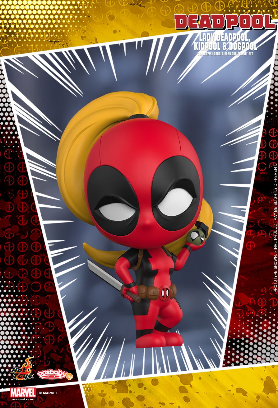Hot Toys COSB486 Lady Deadpool Kidpool & Dog pool