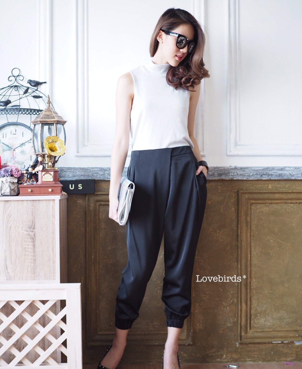 รอบ11!!!! Cross pants กางเกงจั้มขา ด้านหน้าทำไขว้ ด้านหลังยืดได้(สม้อค) งานผ้าเนื้อดีมากๆ ใส่สบายแน่นอนค่ะ เนื้อผ้าลื่นใส่สบาย ทรงสวยสุดๆ น่ารักค่า