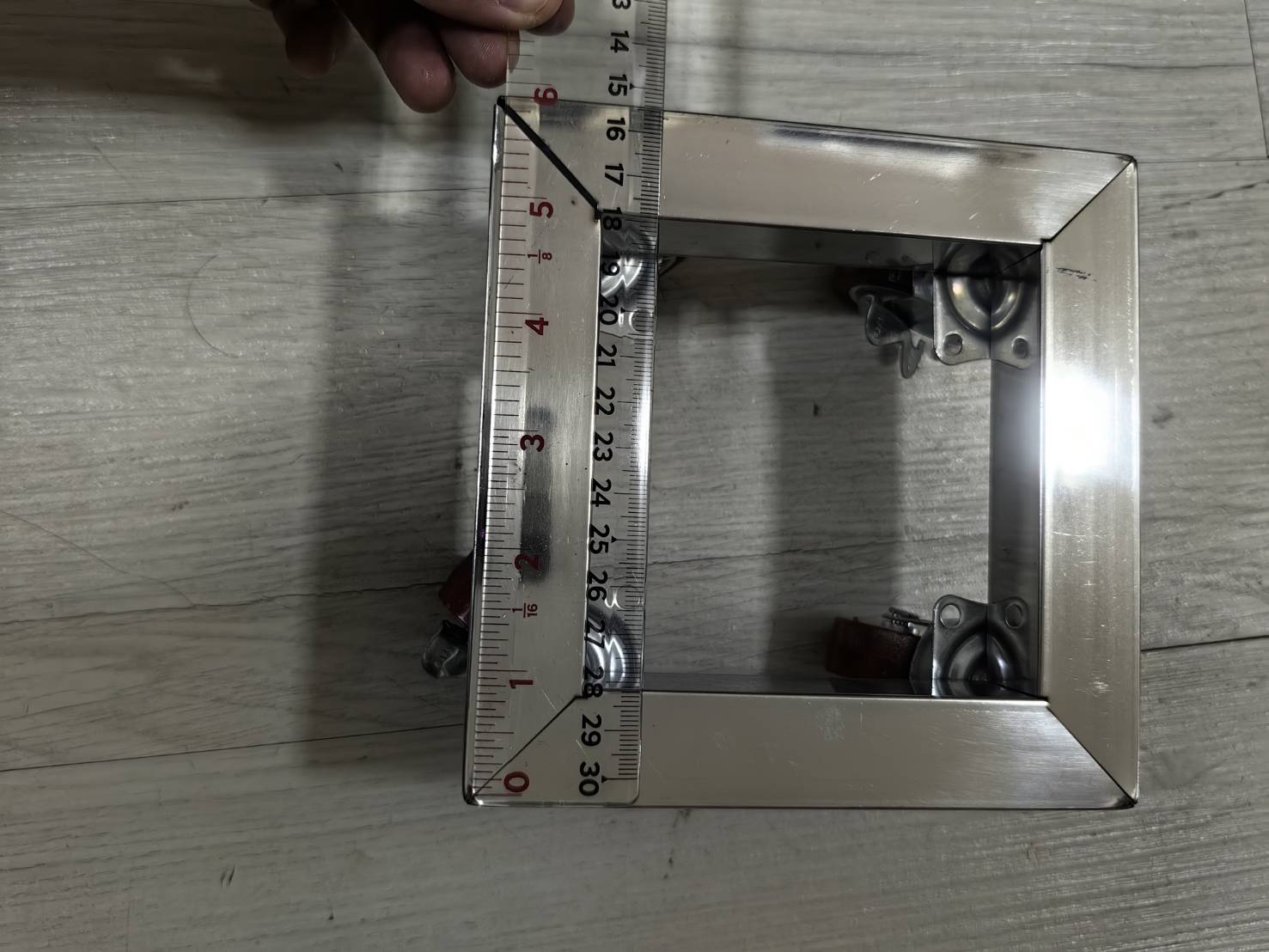 OT239 ฐานรองสเตนเลสมีล้อ 6 นิ้ว ฐานล้อเลื่อนสแตนเลส