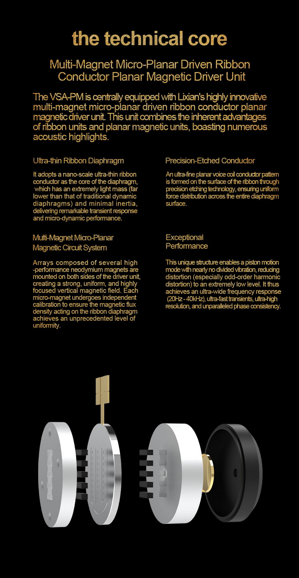 Ear Acoustic Audio VSA-PM Crown หูฟัง IEMs ไดรเวอร์ Planar แบบสามช่องแม่เหล็ก ไดอะแฟรมอะลูมิเนียม ประกันศูนย์ไทย