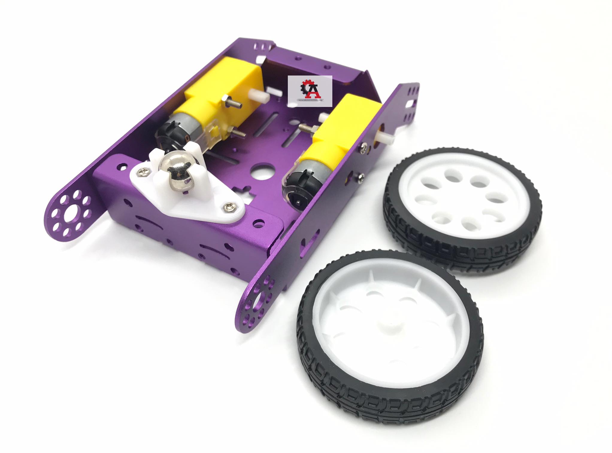 2WD Aluminum smart car สีม่วง