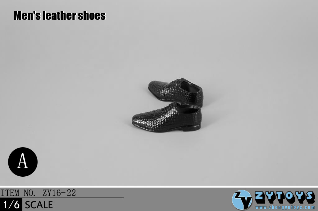 ZY Toys ZY16-23A Men's Leather Boots Black