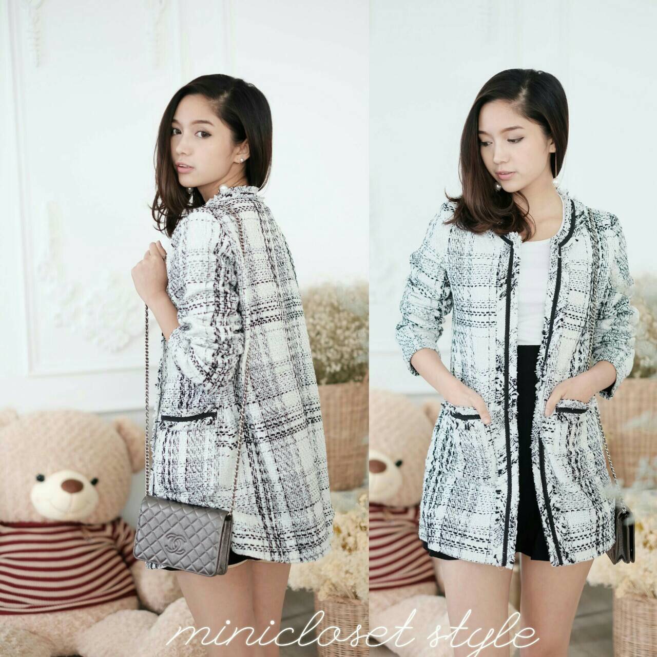 เสื้อคลุมผ้าทวิต เสื้อคลุมยาว เสื้อคลุมผ้าทวีต