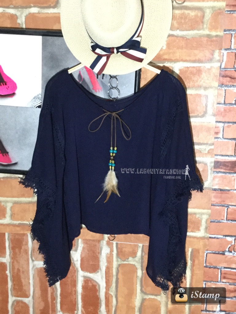 เสื้อสวยทรงปีกค้างคาว สไตล์โบฮีเมียน