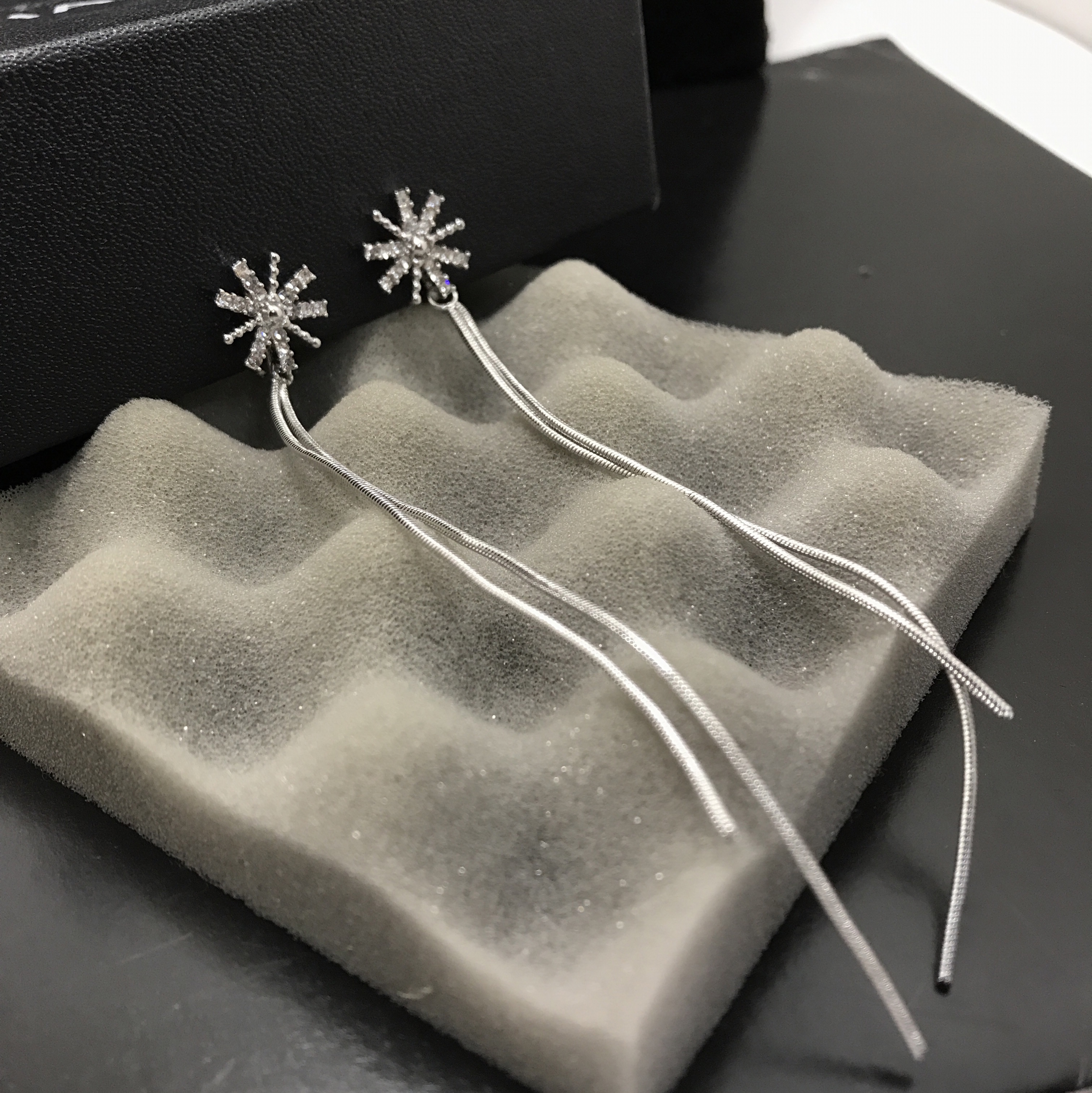 ต่างหูหนีบ Meteor มีซิลิโคนรอง หนีบไม่เจ็บ เงินแท้92.5% ไม่เจาะหูก็สวยได้_160