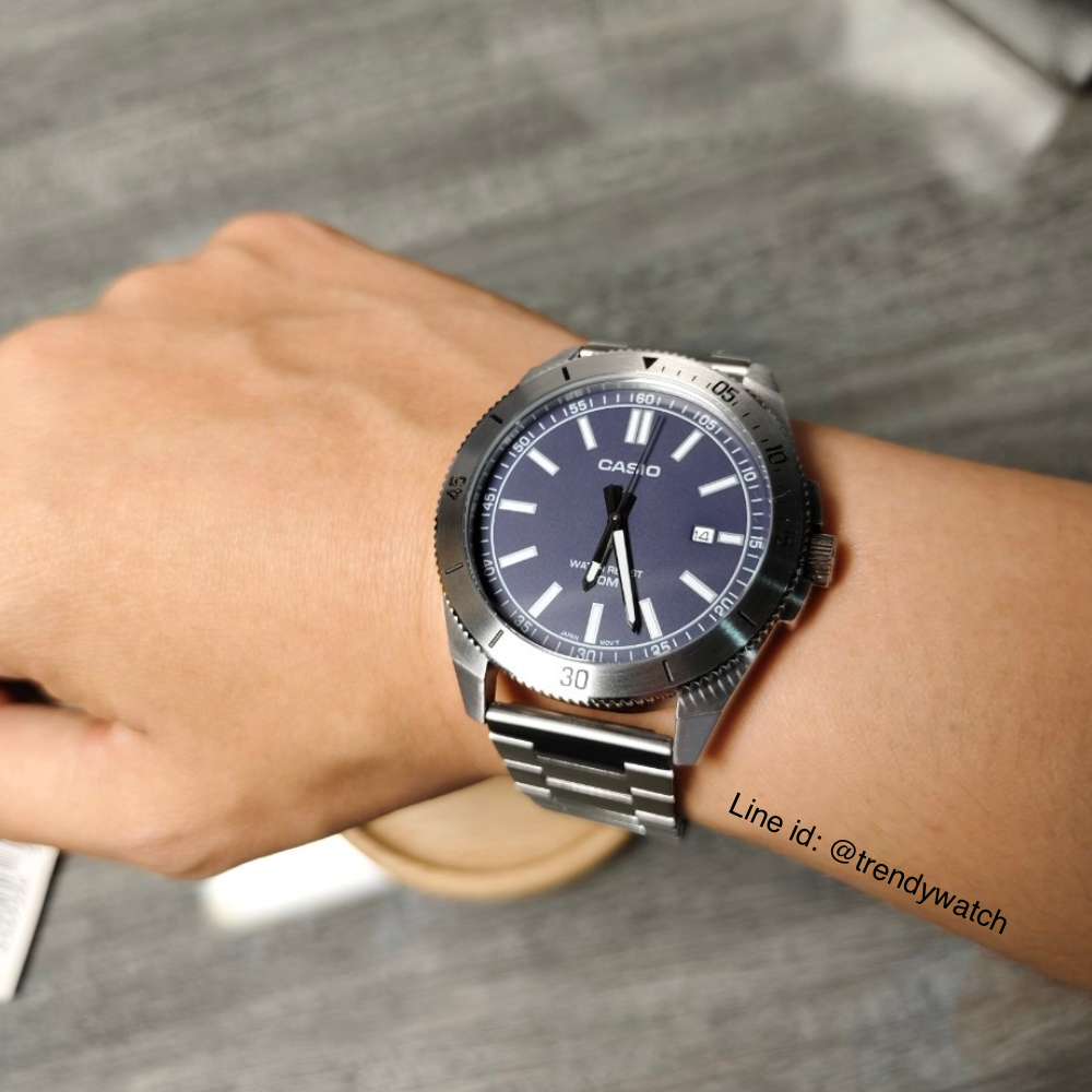 นาฬิกาข้อมือ Casio Standard Men MTP-E155 Series MTP-E155C-1E MTP-E155C-3E MTP-E155D-1E MTP-E155D-2E MTP-E155D-3E MTP-E155D-5E