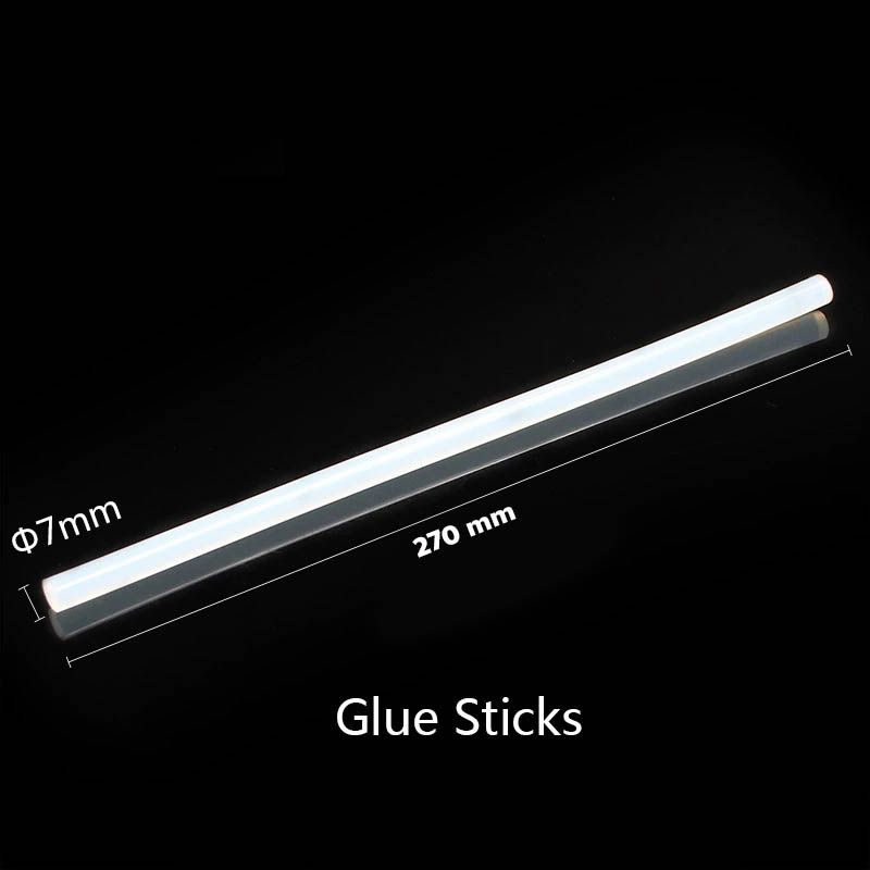 แท่งกาว สีขาว ขนาด 7mm ยาว 27cm. / แท่ง