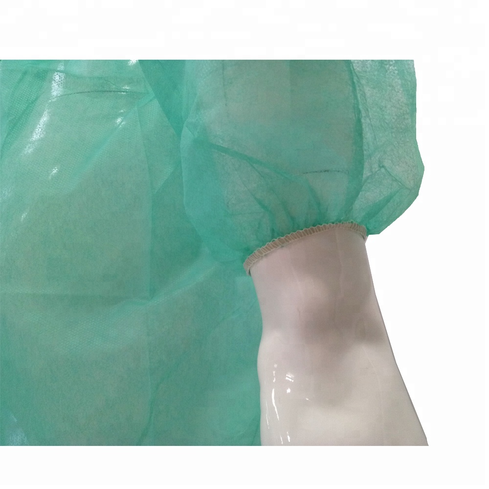 เสื้อคลุมชนิด Isolation Gown ใช้แล้วทิ้ง สำหรับการป้องกันผู้ปฏิบัติงานชนิดใช้ครั้งเดียวทิ้ง เพื่อลดการปนเปื้อน จากขณะปฏิบัติงาน