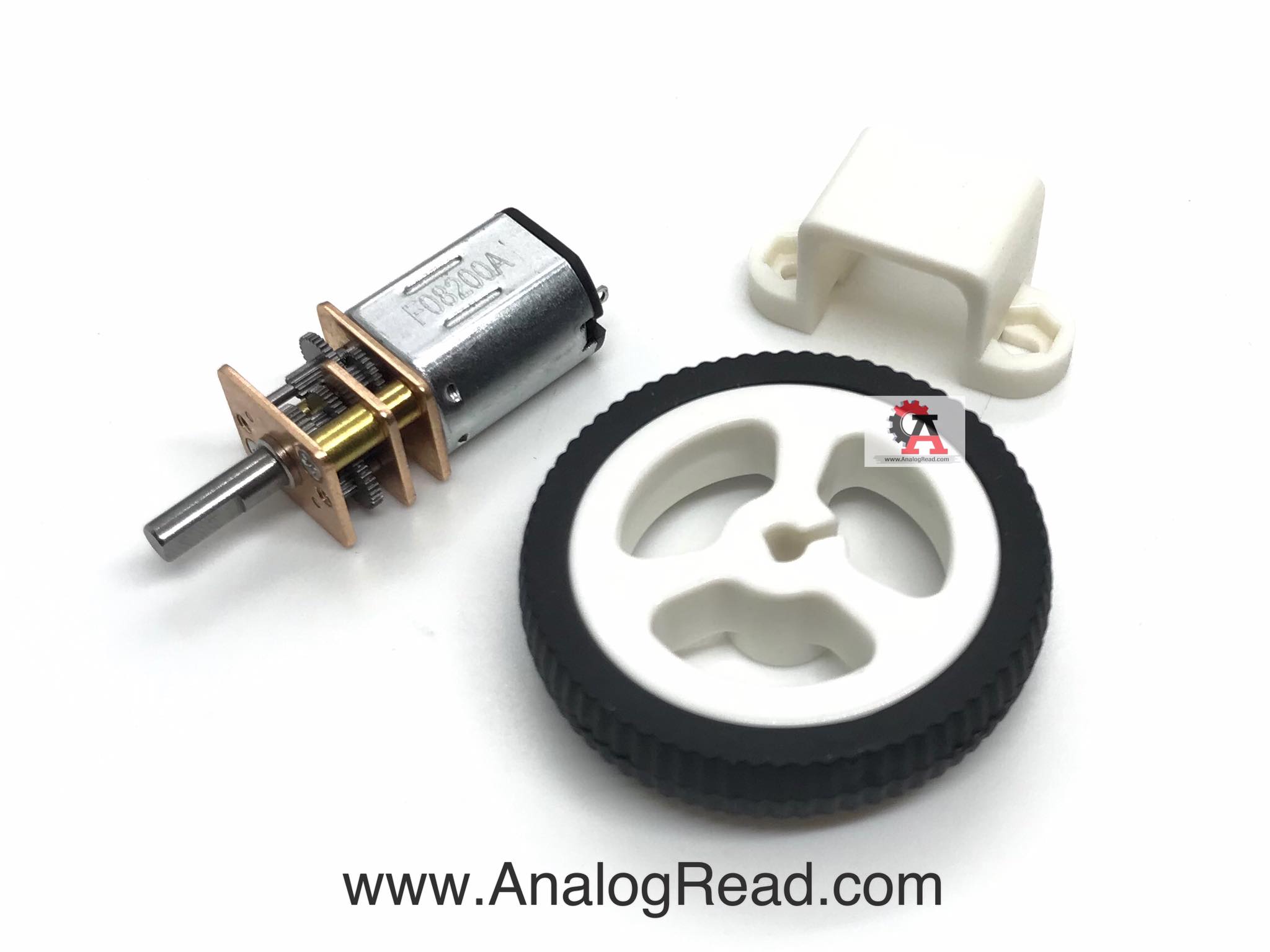N20 Motor 6V with wheel 34mm สต็อกไทยส่งไว