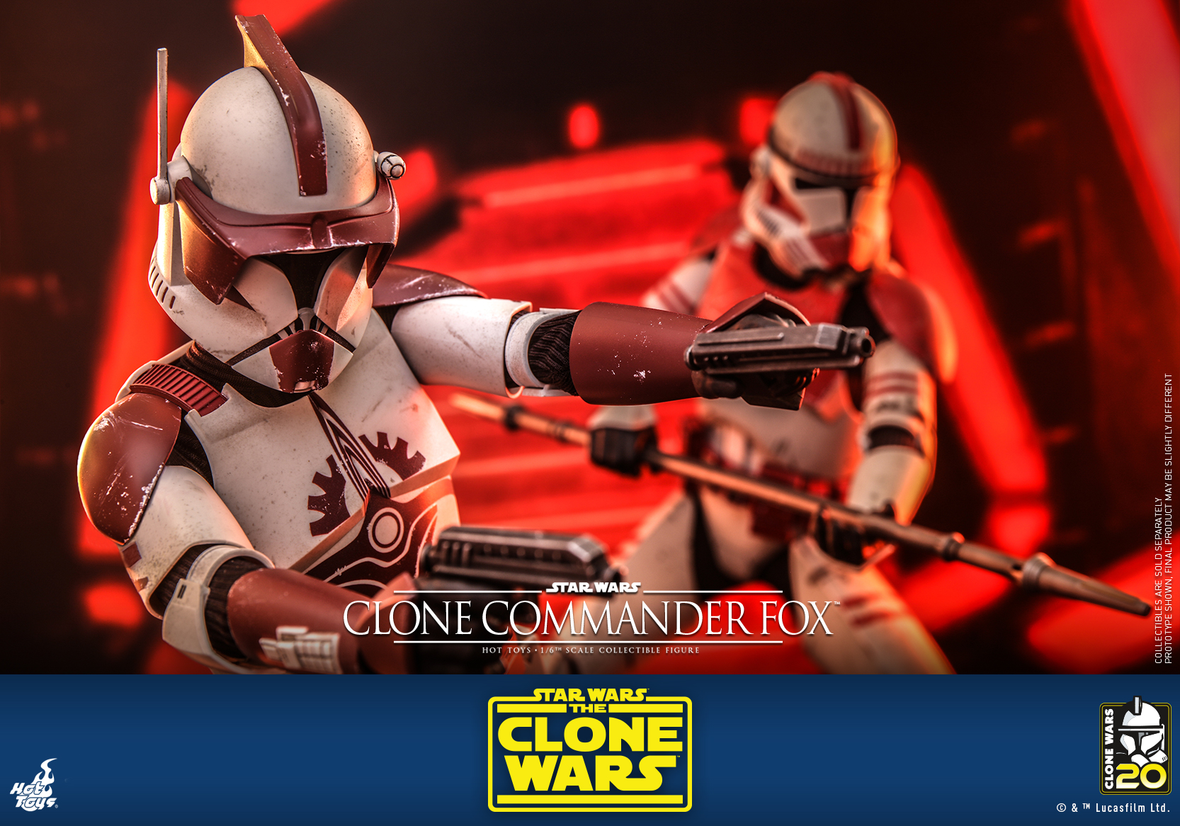 Hot Toys TMS103 1/6 Star Wars: The Clone Wars™ - Clone Commander Fox™