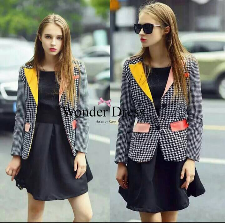 Blazer เบลเซอร์สูท สูทแขนยาวลายชิโนริ