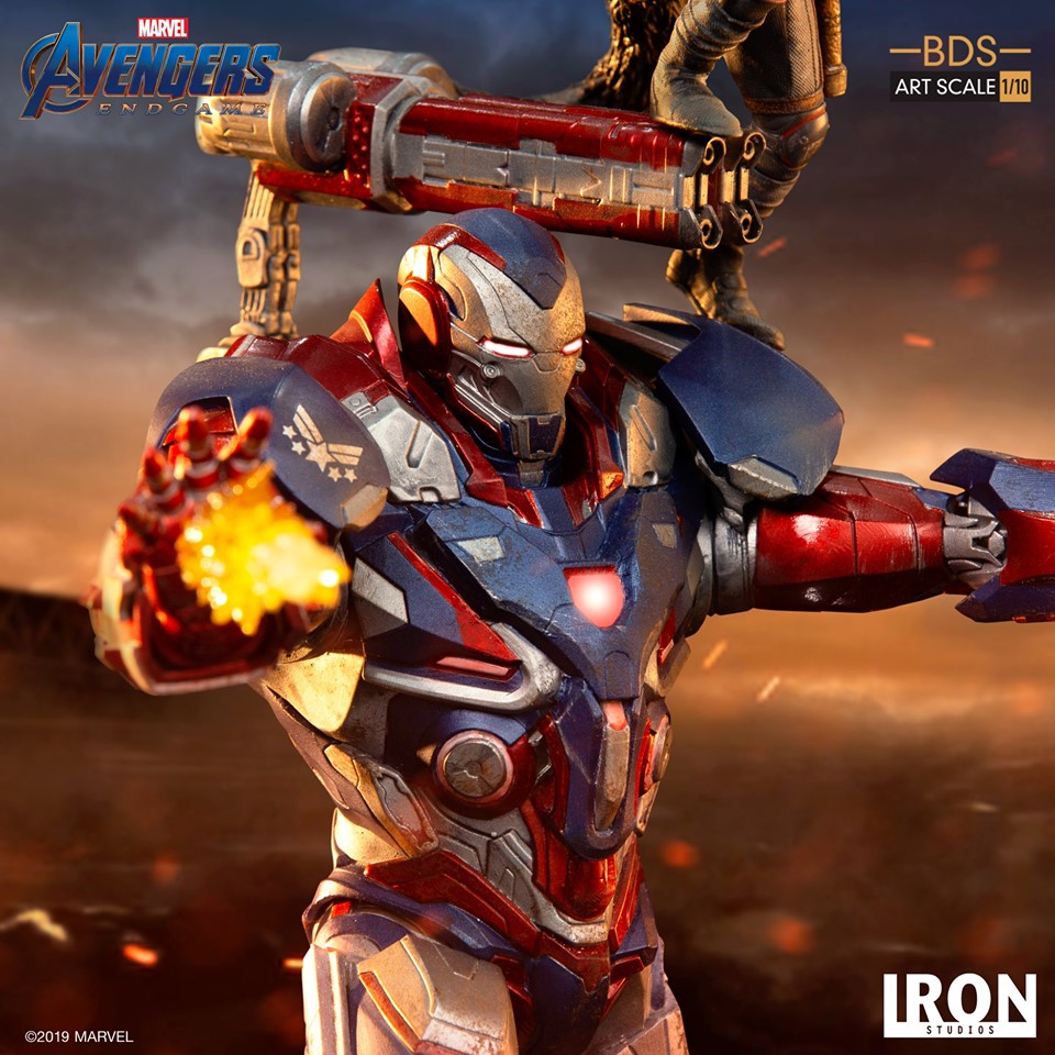 Iron Studios BDS Art Scale 1/10 Avengers: Endgame - Iron Patriot & Rocket