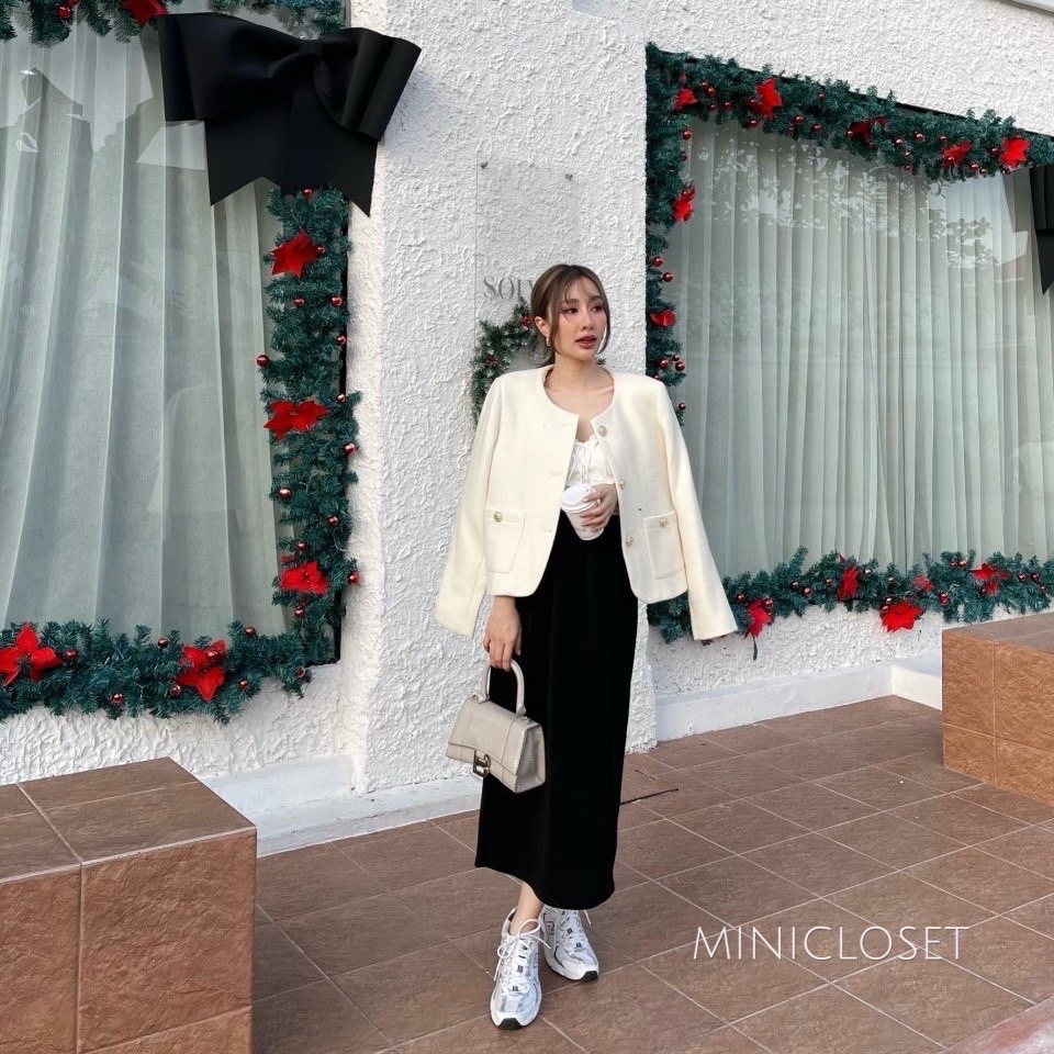 เสื้อทวิตสีพื้นเรียบหรู ลุคสวยแพงต้องรุ่นนี้ค่ะ