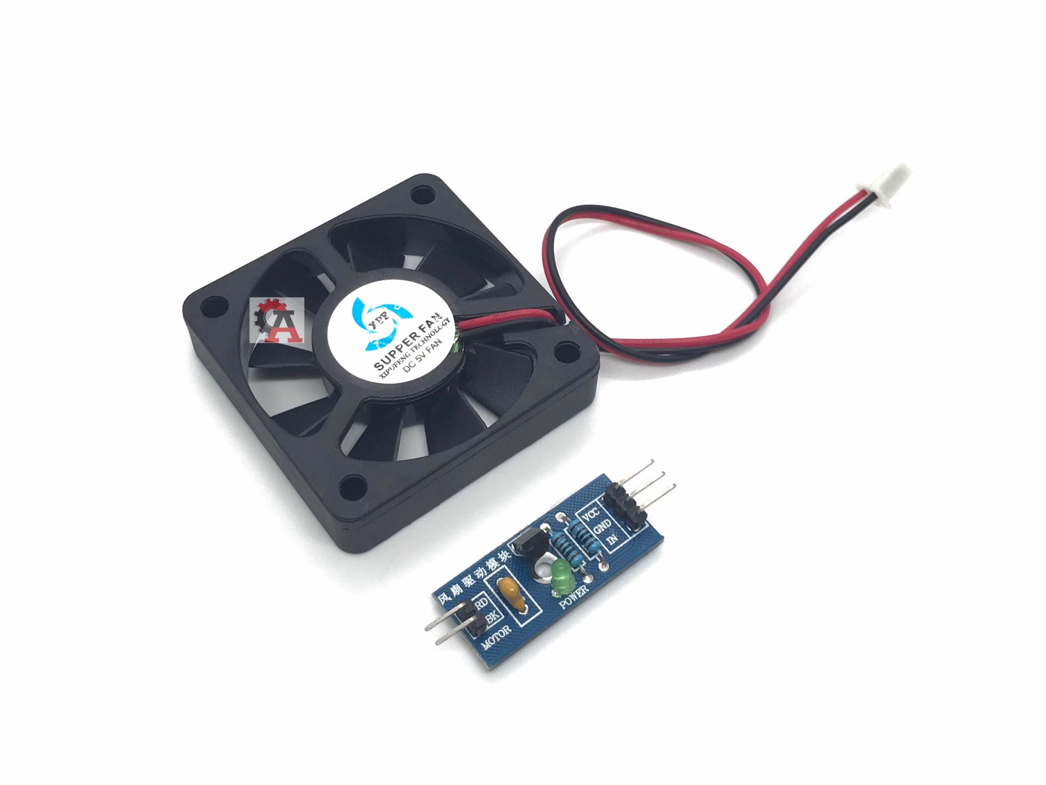 พัดลม DC Fan Module พร้อมวงจรควบคุมความเร็วขนาด 5V สต็อกไทยส่งไว