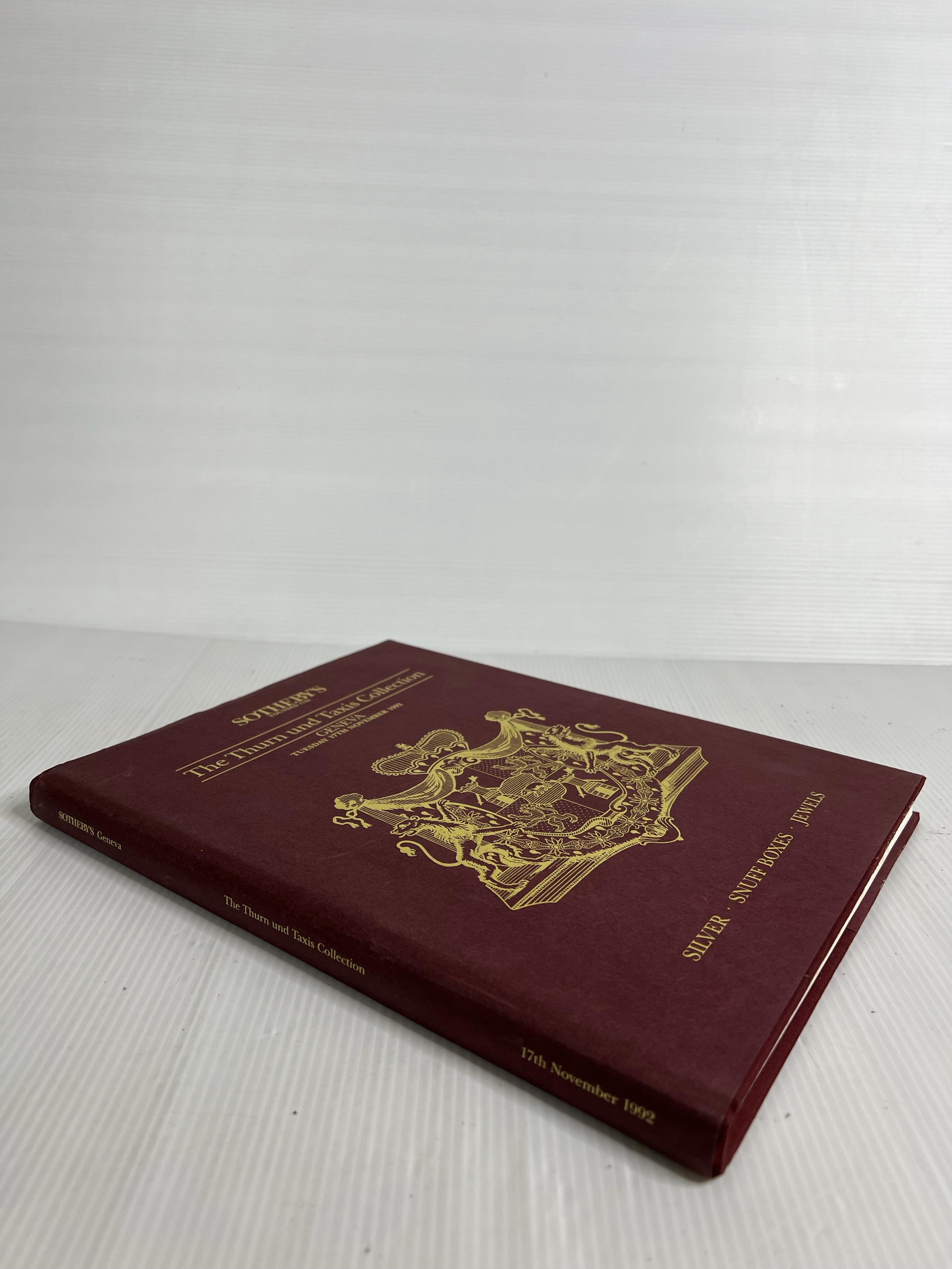 THE THURN UND TAXIS COLLECTION: Silver, Snuff Boxes, Jewels Sotheby's Staff January 1, 1992 90-99% Hardcover