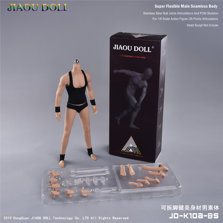 JIAOU DOLL JO-K10A 1/6 Muscular Male Body With Detachable legs