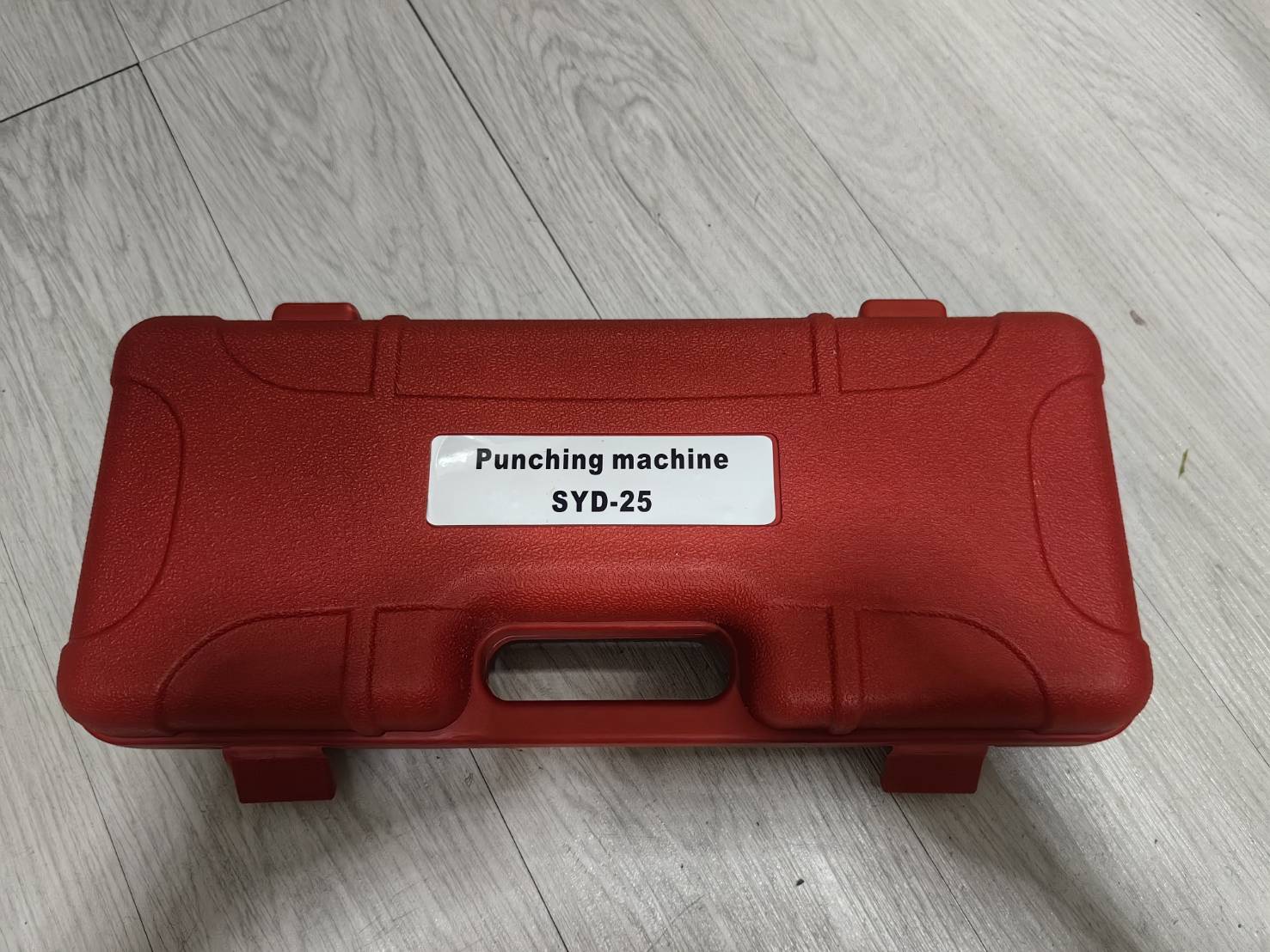 ES38 เครื่องเจาะรูเหล็กรางไฟ กล่องไฟ รุ่นไฮดรอลิก 6 ตัน พร้อมหัวเจาะ 25-28-32 มิล