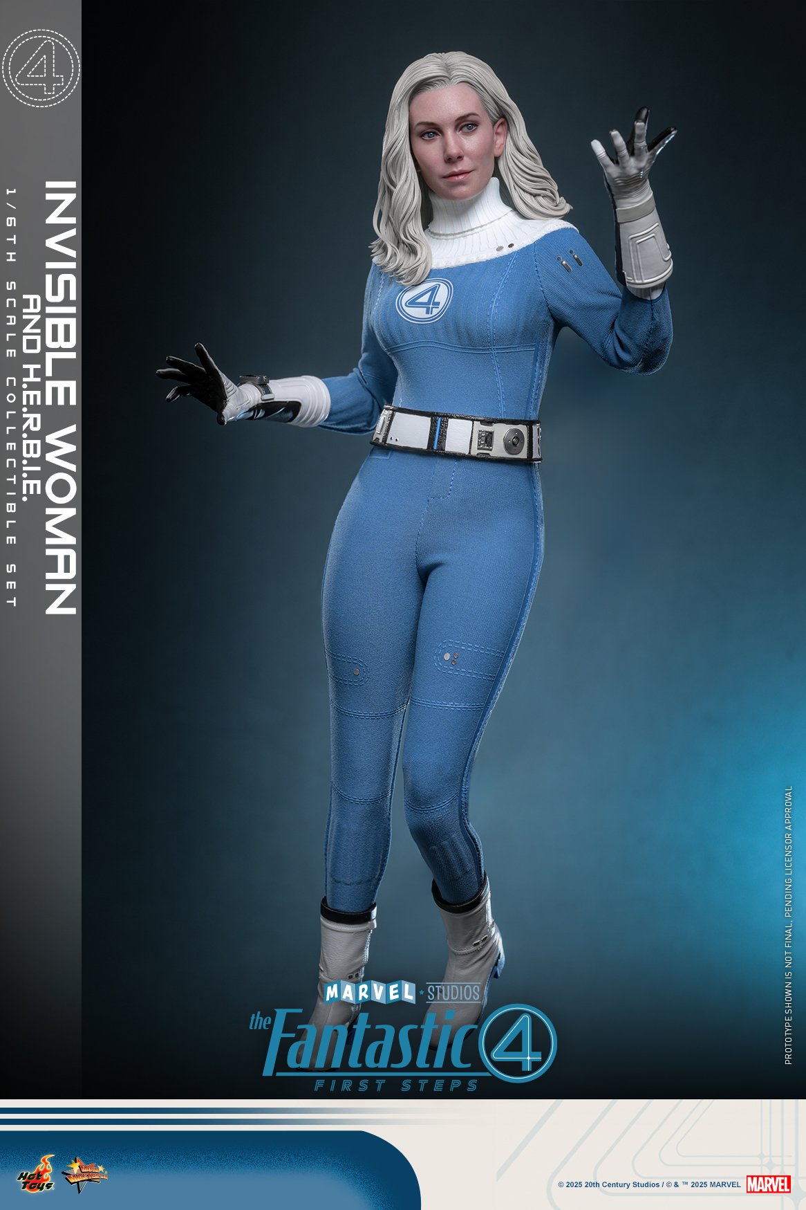 Hot Toys MMS824 The Fantastic Four: First Steps - Invisible Woman and H.E.R.B.I.E.