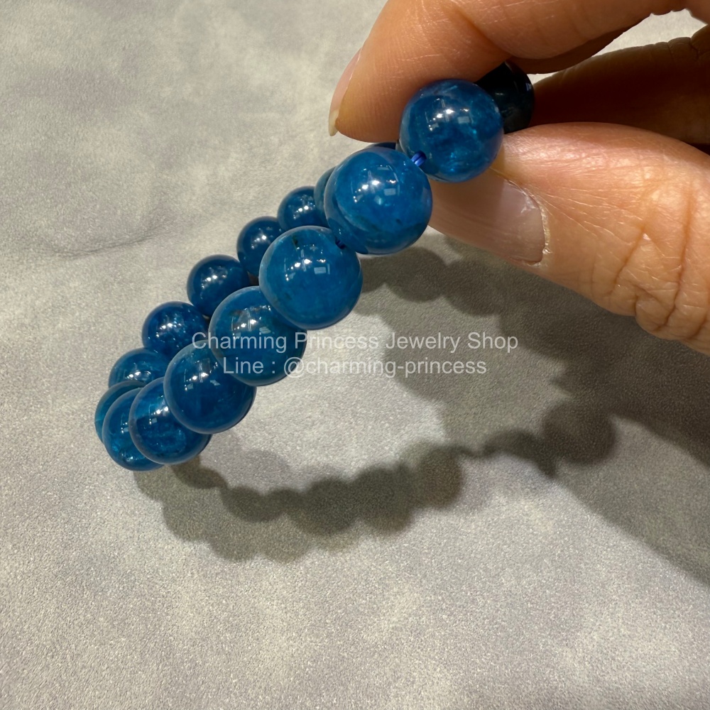 Apatite อพาไทท์ 10 มม AAA ปรับอารมณ์ และมองโลกในแง่ดี