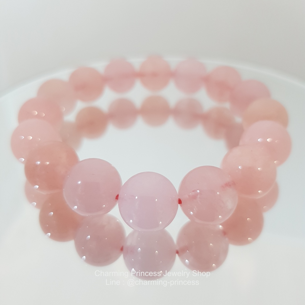 Morganite มอร์แกไนท์ เกรด AAA 12 มม รักที่ไม่มีเงื่อนไข