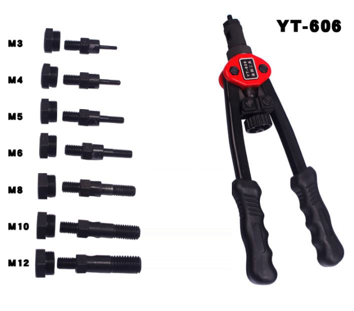 PL08 คีมย้ำรีเวทนัท Rivet nut M3-M12 รุ่นงานหนัก