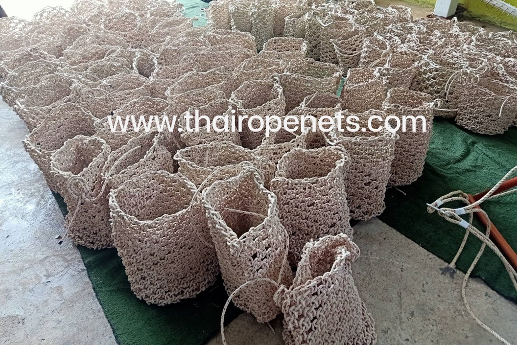 CarringBag ถุงตาข่าย เชือกใยยักษ์ถัก เชือกหนา 8 มิล ถุงตาข่ายยกของหนัก รับน้ำหนักได้มากถึง 800 kg.