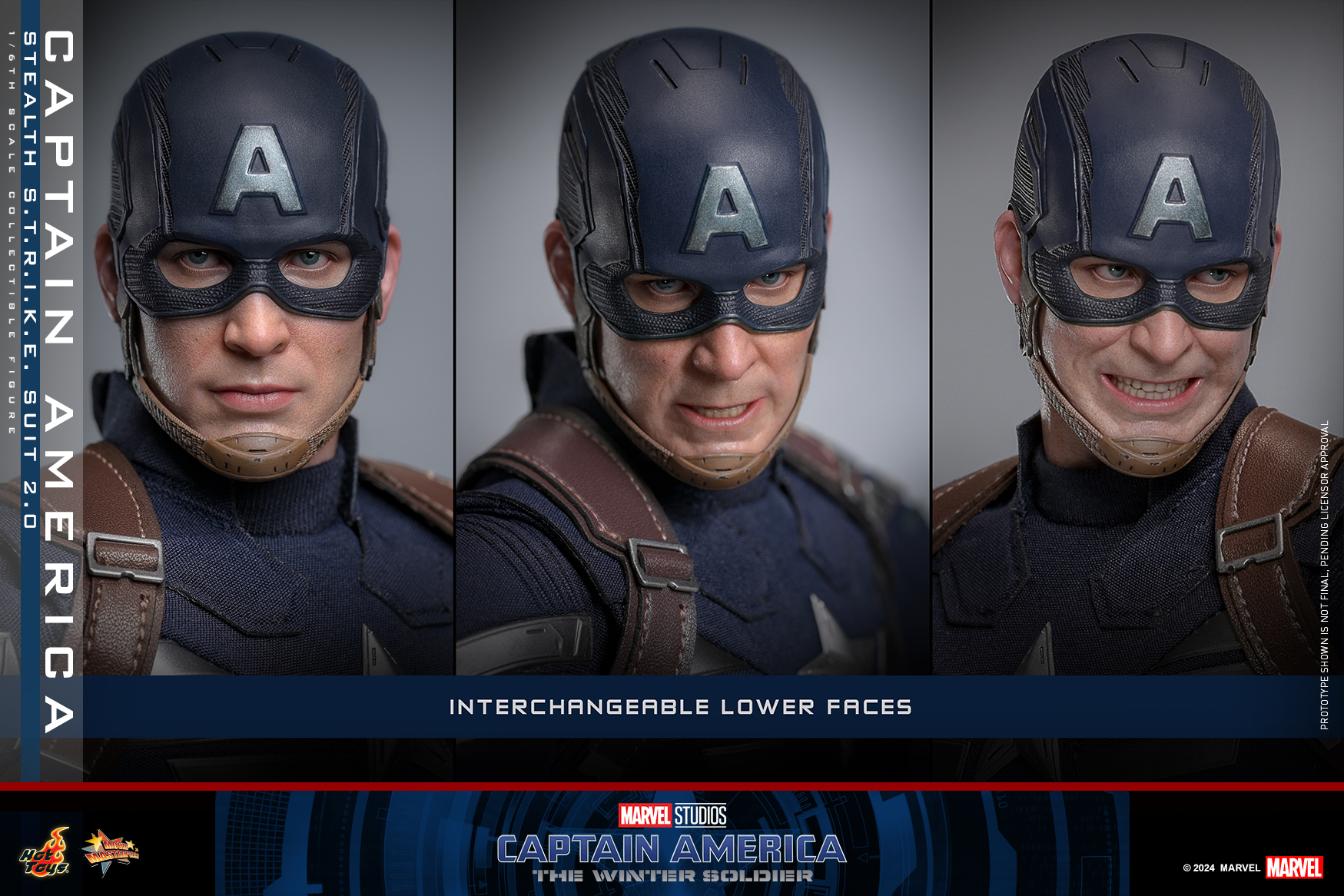 Hot Toys MMS783 Captain America: The Winter Soldier - Captain America (Stealth S.T.R.I.K.E. Suit) 2.0