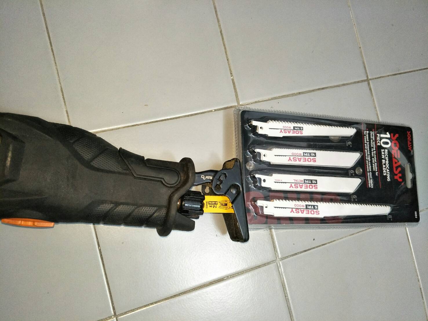 SB01 ใบเลื่อยชัก ไฟฟ้า แบบชุด ตัด ไม้เนื้ออ่อน เนื้อแข็ง เหล็ก ชุด 10 ใบ