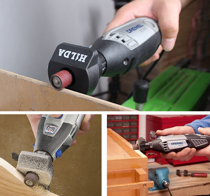 AD15 ตัวแปลงหินเจียรมินิ Dremel เป็นที่เจียรองศา