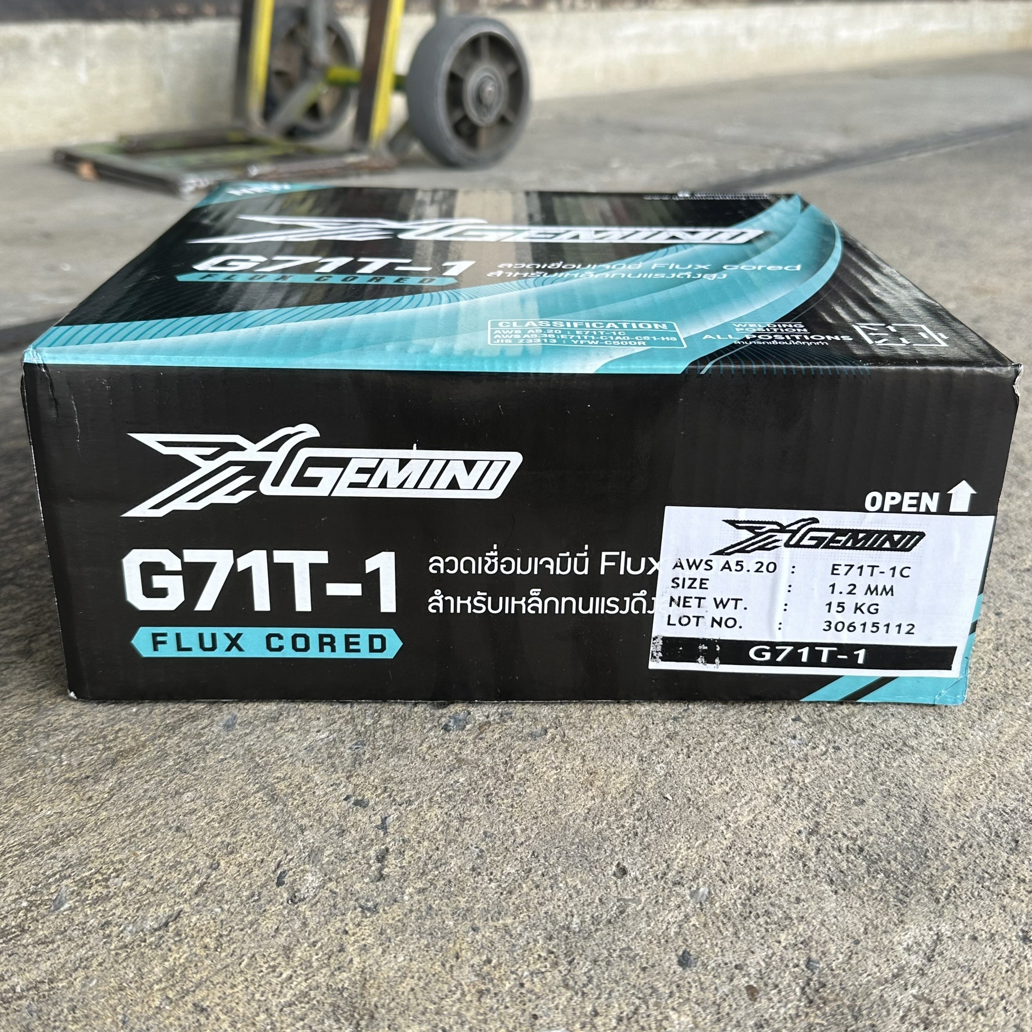 ลวดเชื่อมฟลักคอร์ GEMINI G71T-1 1.2MM (15KG)