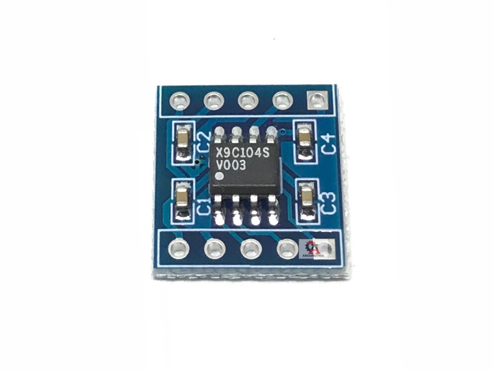 X9C104S Digital Potentiometer Module โมดูลตัวต้านทานปรับค่าได้แบบดิจิตอล 100K สต็อกไทยส่งไว