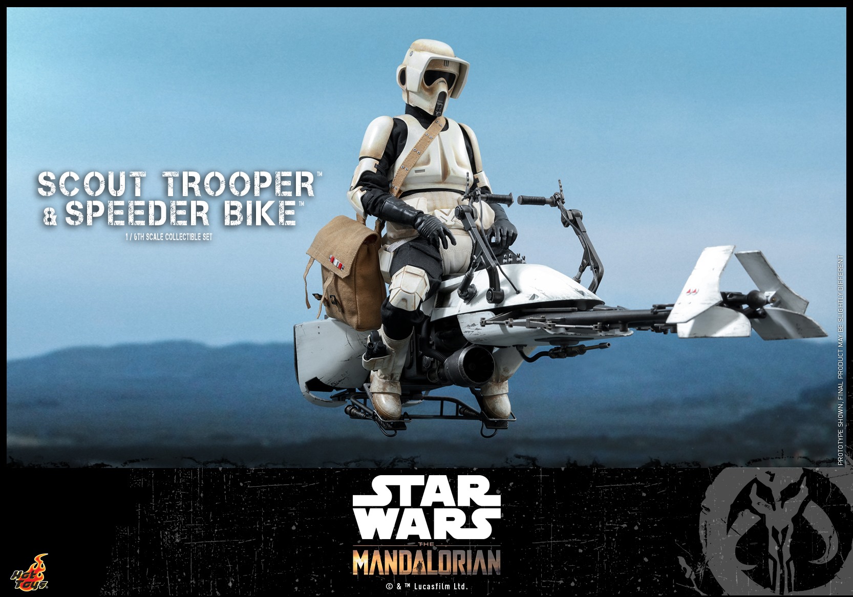 Hot Toys TMS017 The Mandalorian 1/6 Scout Trooper and Speeder Bike