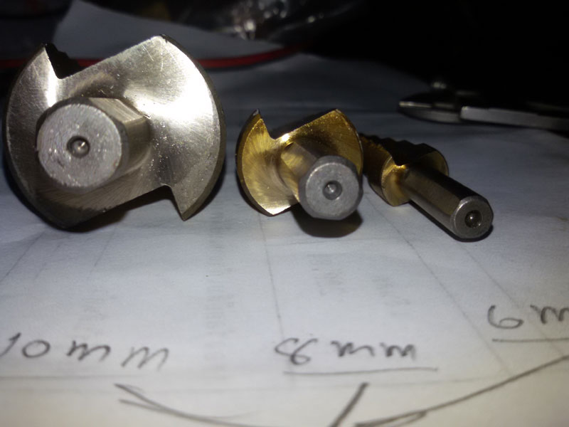 ST02 ดอกสว่านทรงเจดีย์ ดอกเจาะคว้านรู,Step Drill,ชุบไทเทเนียม ยกชุด 3 ดอก 5/9/15 Step เบอร์มิล ใหญ่สุด 32 mm * แกนกลมกันลื่น*