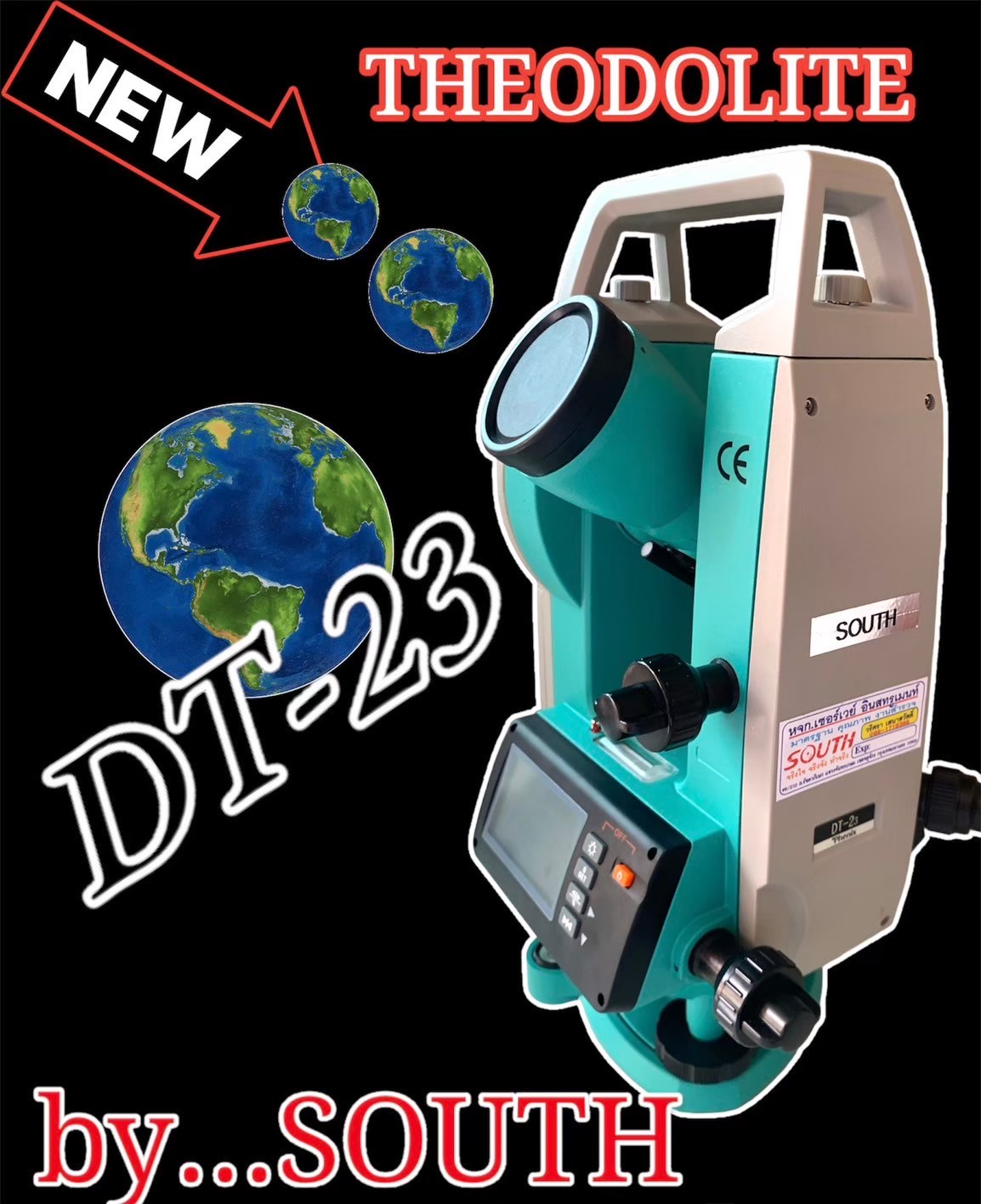 กล้องวัดมุมอิเล็กทรอนิกส์ ยี่ห้อ SOUTH รุ่น DT-23