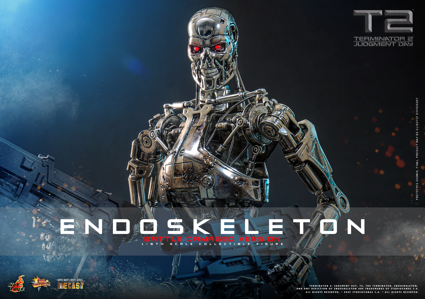 01/11/2568 Hot Toys MMS840D77 Terminator 2: Judgment Day - Endoskeleton (Battle Damaged Version)