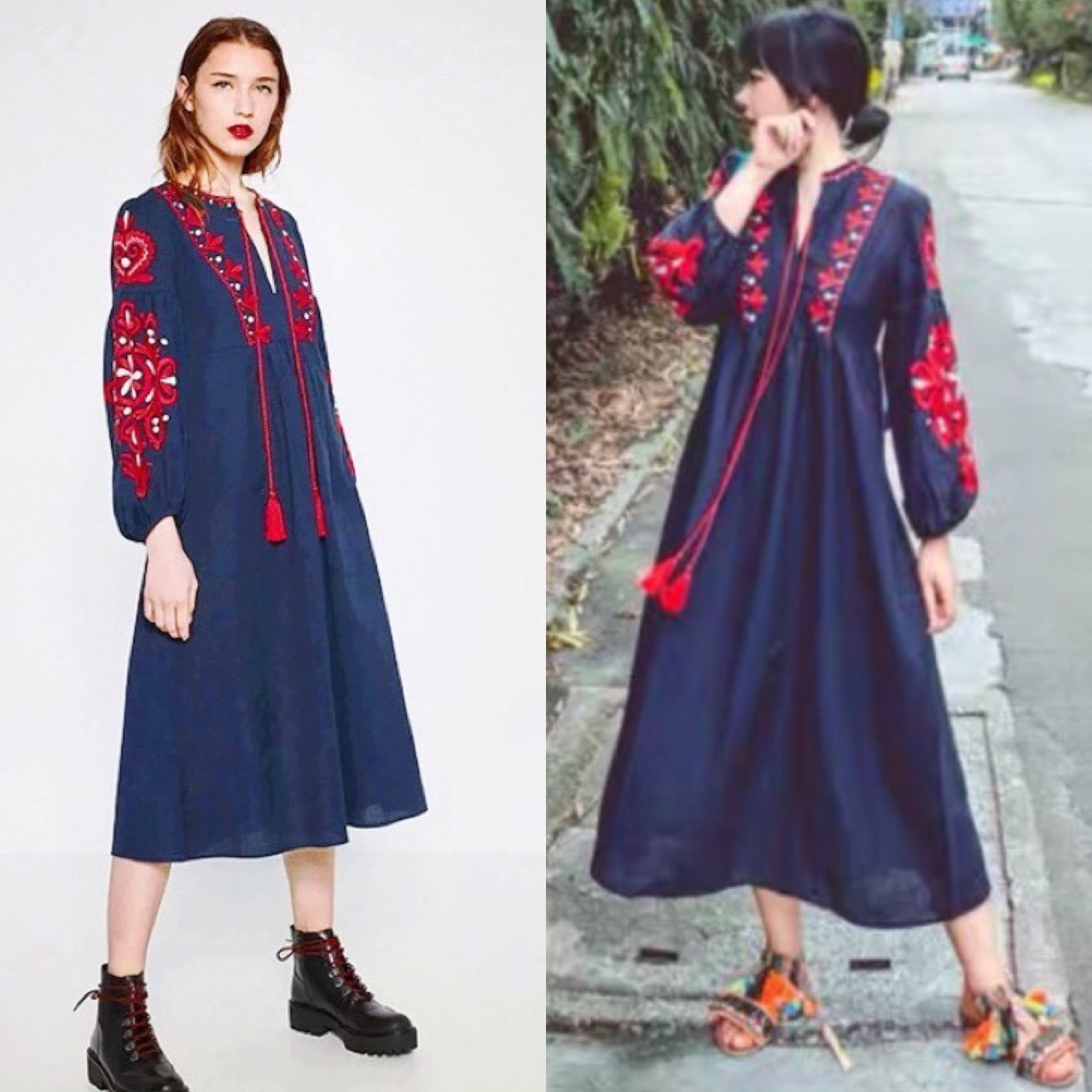 เดรสโบฮีเมียนสไตล์เกาหลี