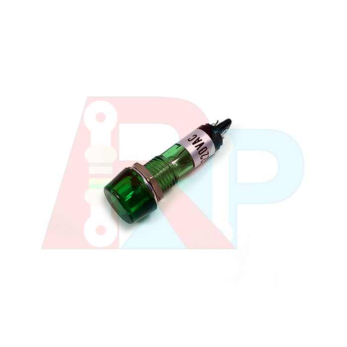 ไฟโชว์ 220vAC สีเขียว ขนาด 10 มิล