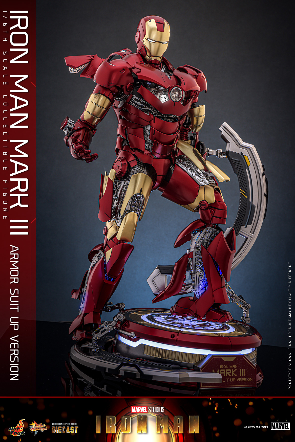 Hot Toys MMS825D72 Iron Man - Iron Man Mark III (Armor Suit Up Version)