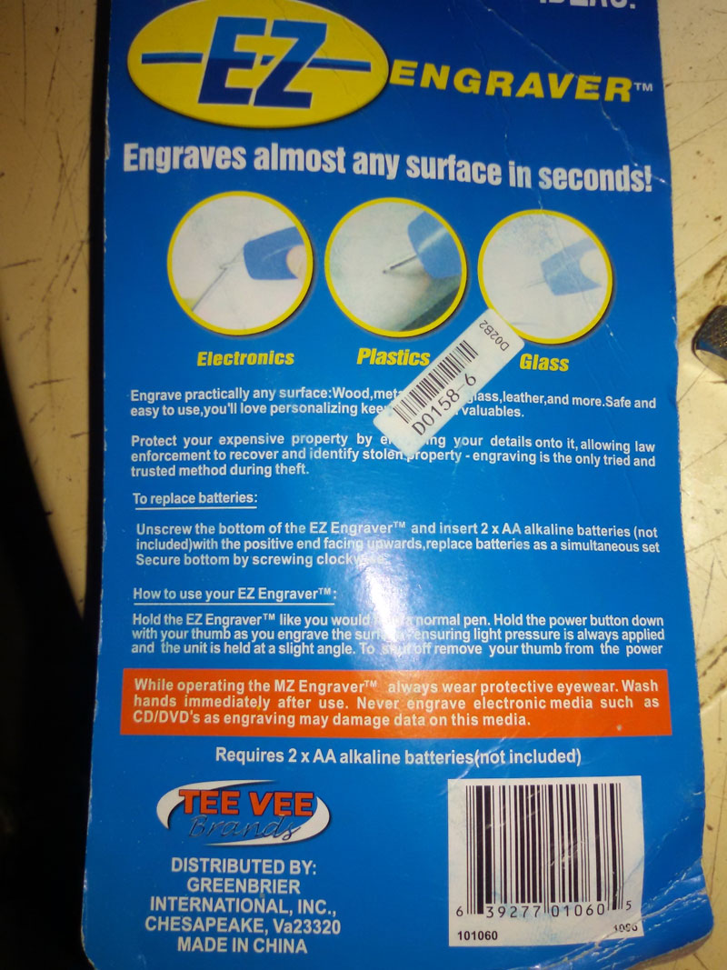 PE01 ปากกาแกะสลักไฟฟ้า ใช้แกะสลักได้ทั้ง เหล้ก พลาสติก แก้ว กระจก เซรามิก