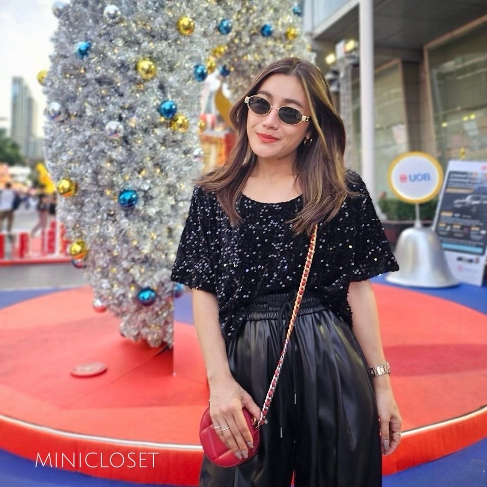 เสื้อปักเลื่อมวิ้งๆ ทรงOversize