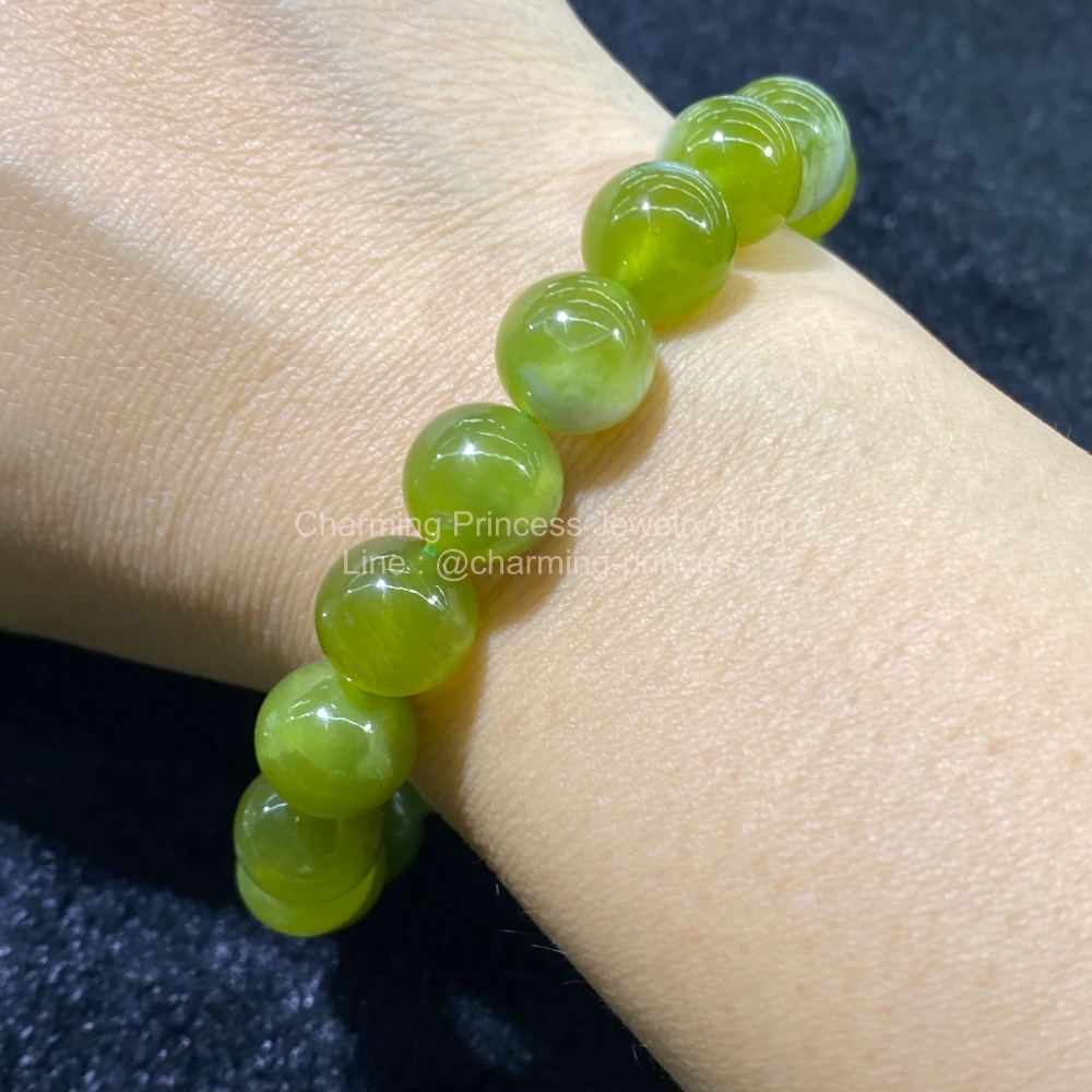 Serpentine เซอร์เพนทีน 10 มม เป็นหินแห่งปัญญา มองโลกบวก ช่วยให้ผ่อนคลาย เข้าถึงสมาธิไดง่ายขึ้น