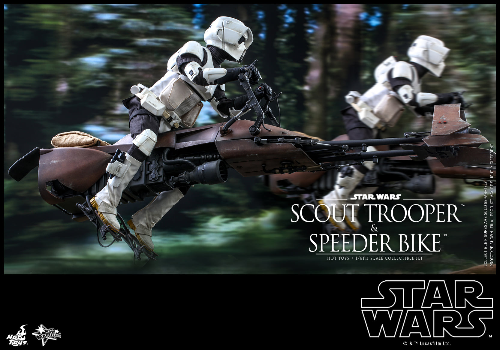 Hot Toys MMS612 1/6 Star Wars: Return of the Jedi - Scout Trooper and Speeder Bike